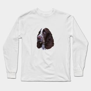 Springer Spaniel Liver and White Long Sleeve T-Shirt